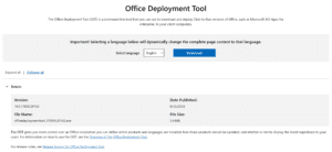 download office deployment tool odt