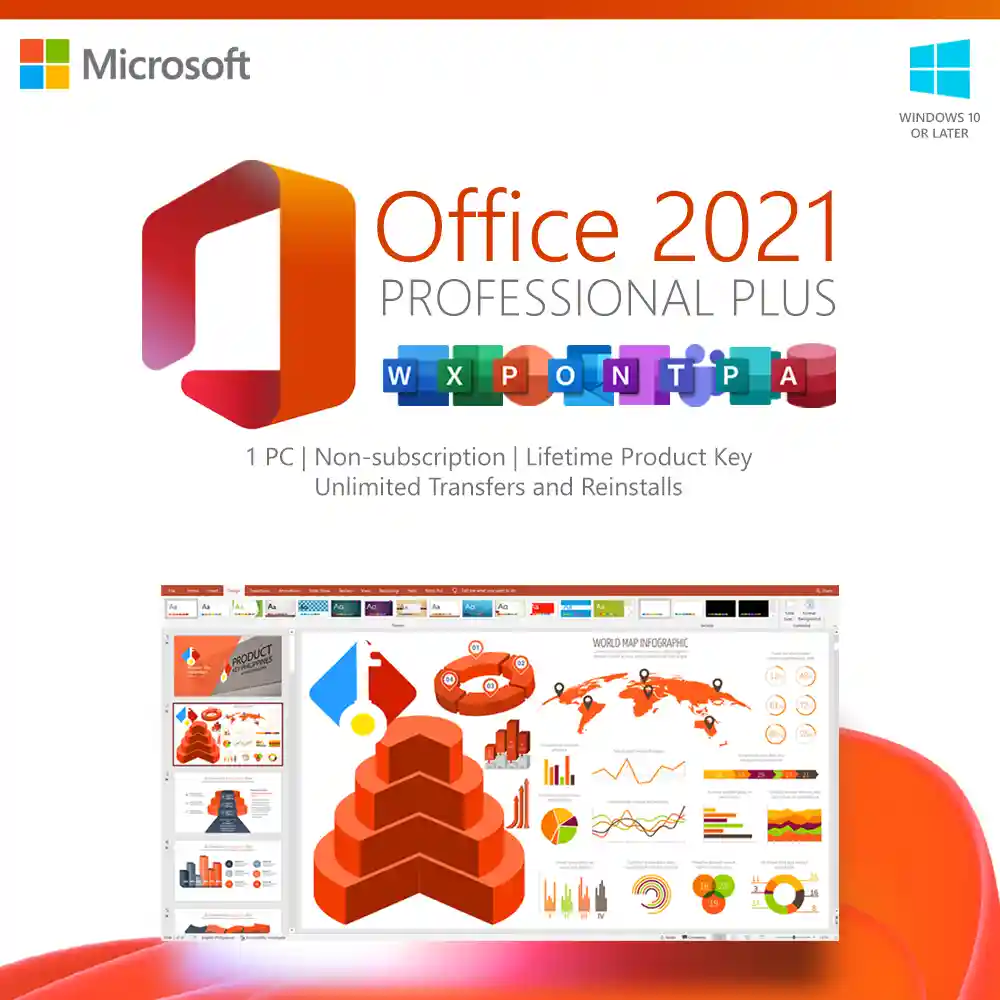 Office Professional Plus 2021 License PH Office Professional Plus 2021 license for 1 PC for sale in the Philippines.