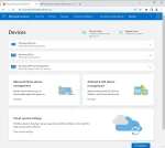 Windows 10 license device management dashboard in a Microsoft account, showing control over all your registered PCs.