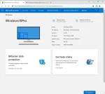 Windows 10 Pro license shown in the Microsoft account device dashboard, verifying the genuine license.