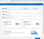 Windows 11 license device management dashboard in a Microsoft account, showing control over all your registered PCs.