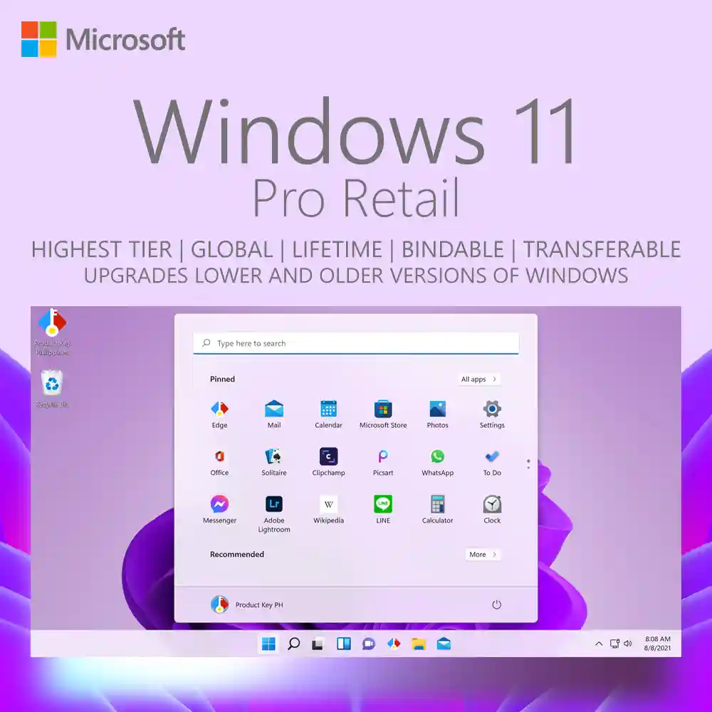 Windows 11 Pro License PH Windows 11 Pro license for sale in the Philippines.