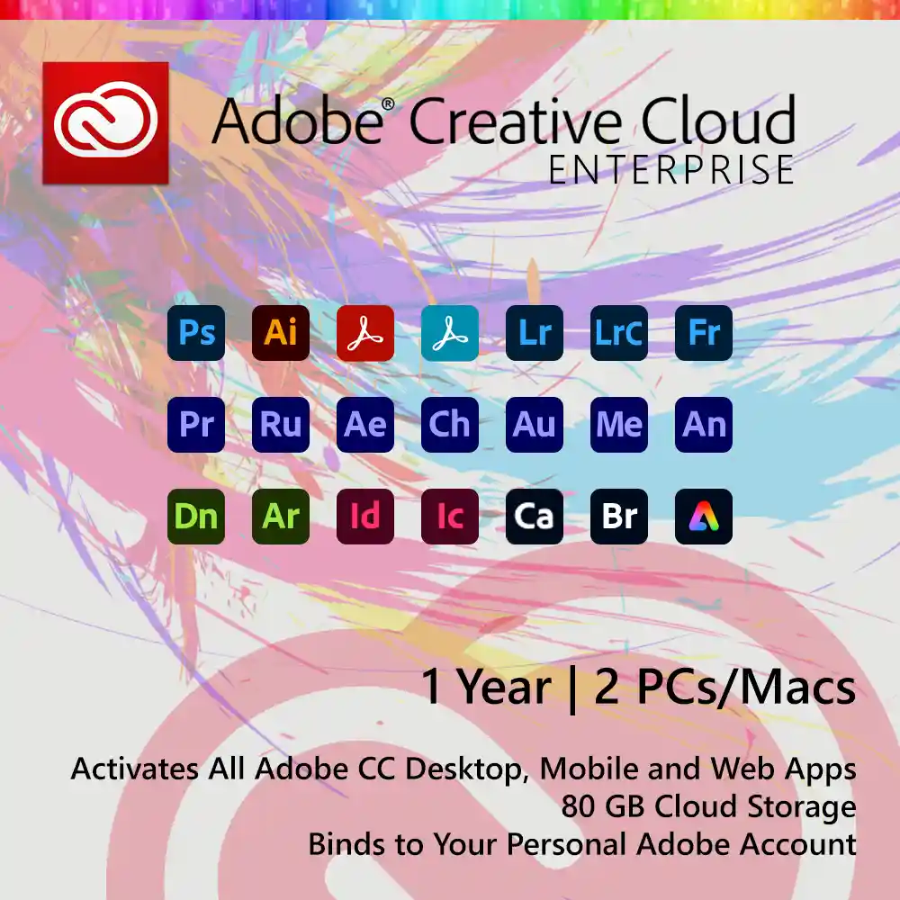 Adobe Creative Cloud 1-Year Subscription All Enterprise Apps Adobe Creative Cloud 1-Year Subscription with Photoshop, Illustrator, Premiere Pro & more, for sale in the Philippines.