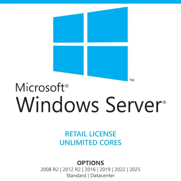 Windows Server license for all versions and editions, supporting unlimited cores for sale in the Philippines.