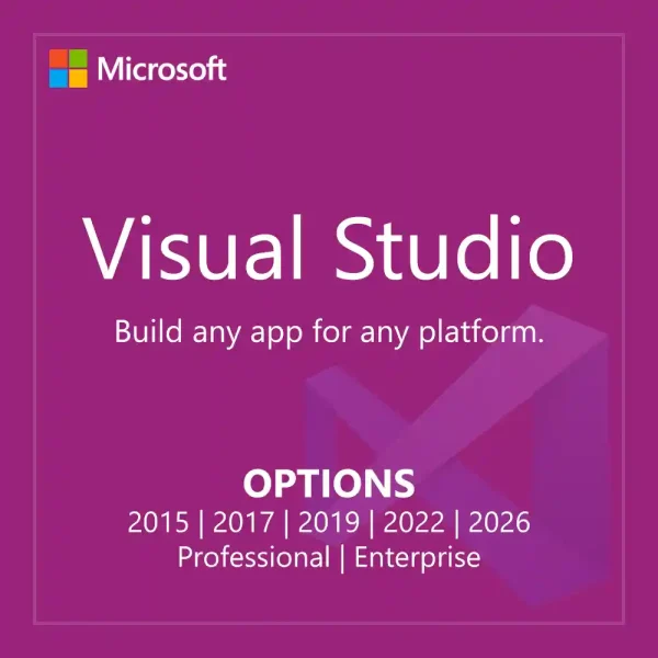 Visual Studio license for 2015, 2017, 2019, and 2022 Professional and Enterprise editions for sale in the Philippines.