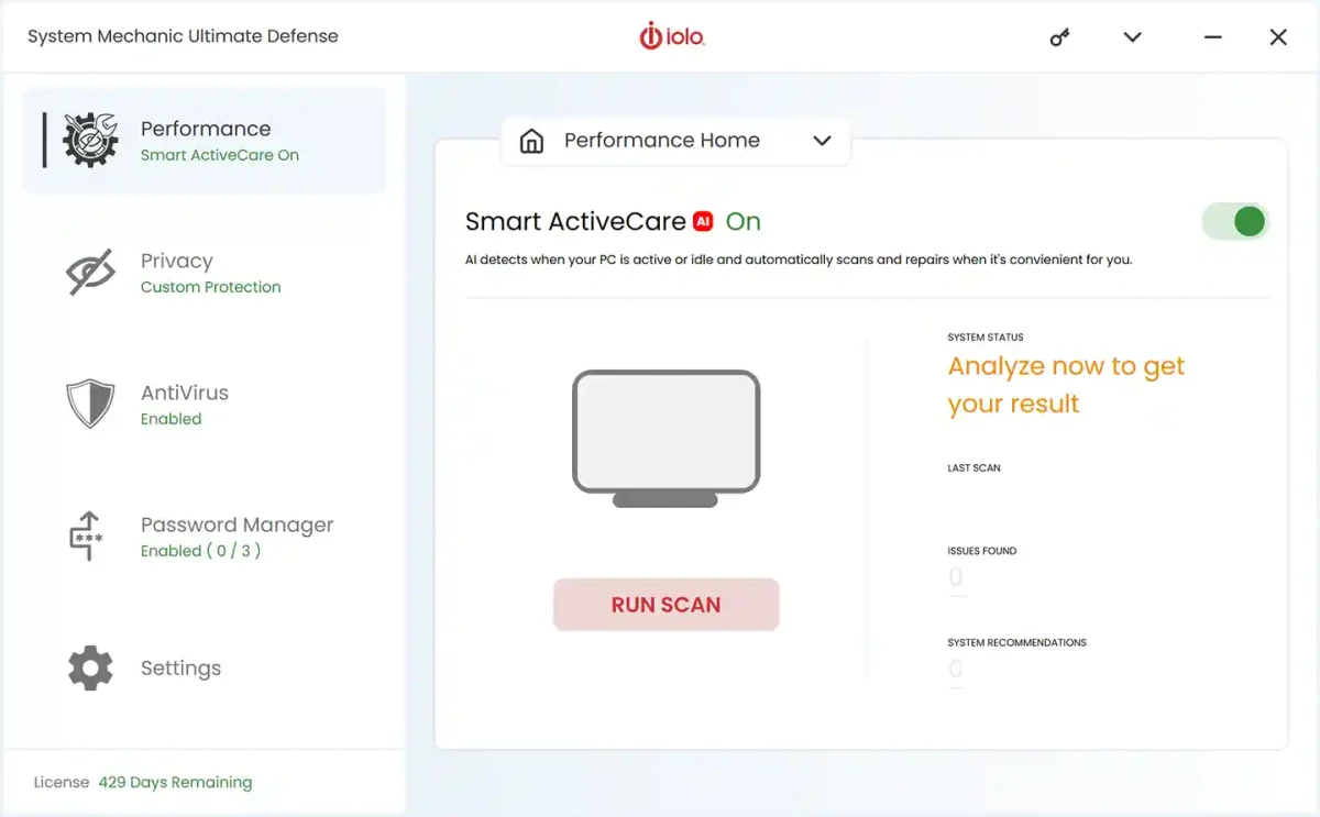 System Mechanic Ultimate Defense license tools to boost PC, optimize startup, clean junk files for sale in the Philippines.