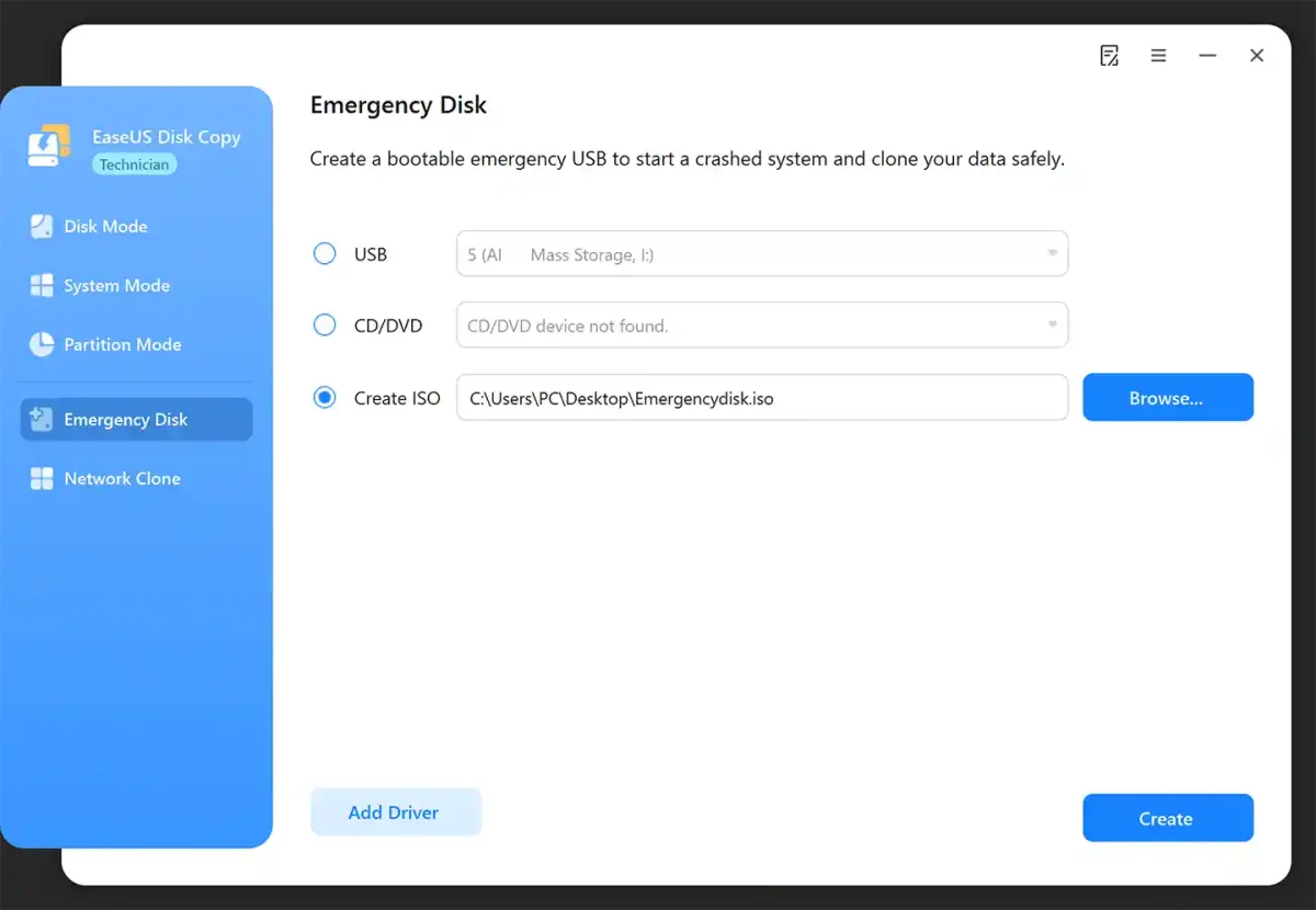 EaseUS Disk Copy Enterprise License Emergency Disk creation tools for system recovery in the Philippines.